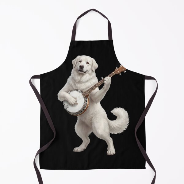 Item preview, Great Pyrenees Playing Banjo Player Banjoist Dog Lover designed and sold by DoodleTortle.