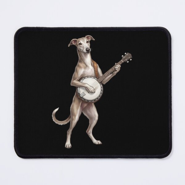 Item preview, Greyhound Playing Banjo Player Banjoist Dog Lover designed and sold by DoodleTortle.
