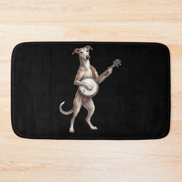 Item preview, Greyhound Playing Banjo Player Banjoist Dog Lover designed and sold by DoodleTortle.