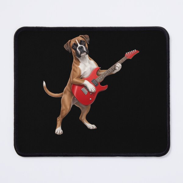 Item preview, Boxer Dog Playing Electric Guitar Player Guitarist Dog Lover designed and sold by TerryConnells.