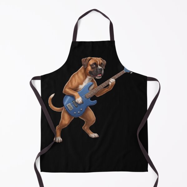Item preview, Boxer Dog Playing Bass Guitar Player Guitarist Dog Lover designed and sold by TerryConnells.