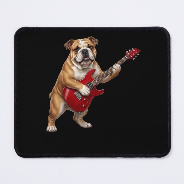 Item preview, Bulldog Playing Electric Guitar Player Guitarist Dog Lover designed and sold by TerryConnells.