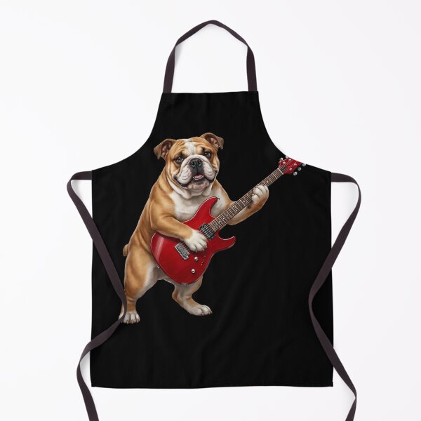 Item preview, Bulldog Playing Electric Guitar Player Guitarist Dog Lover designed and sold by TerryConnells.