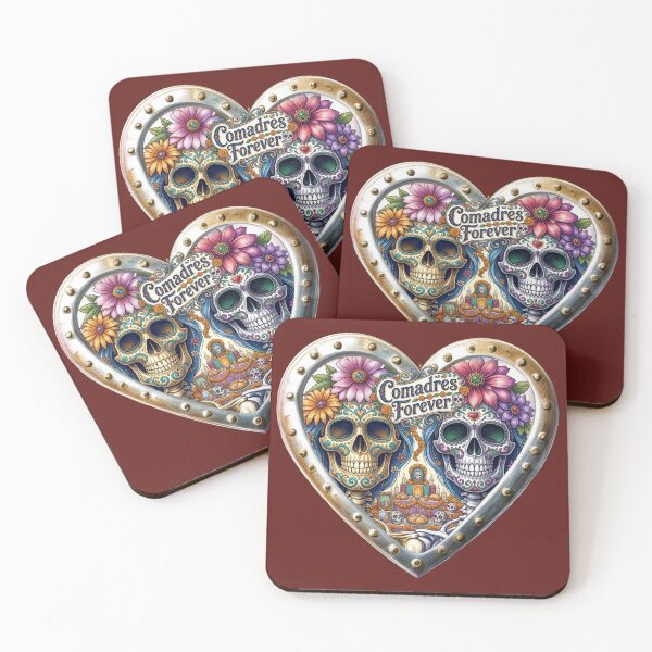 Item preview, Comadres Forever Day of the Dead Best Friends Heart designed and sold by KabronX.
