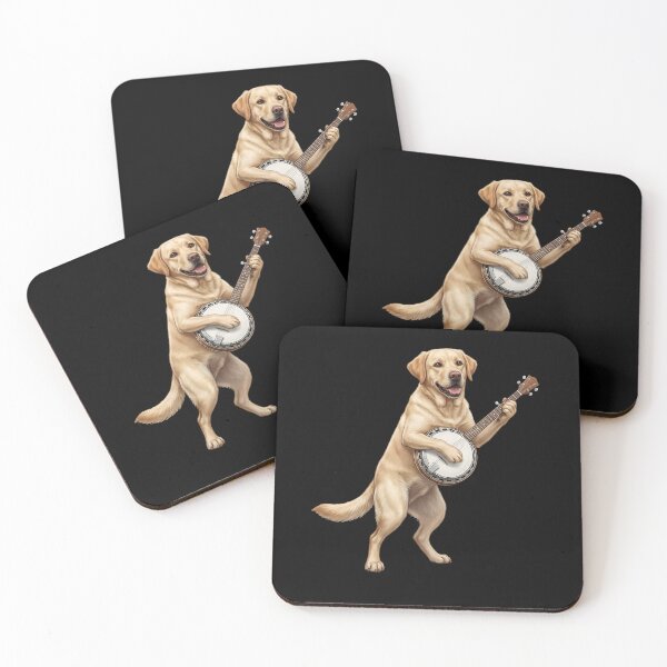 Item preview, Labrador Retriever Playing Banjo Player Banjoist Dog Lover designed and sold by DoodleTortle.