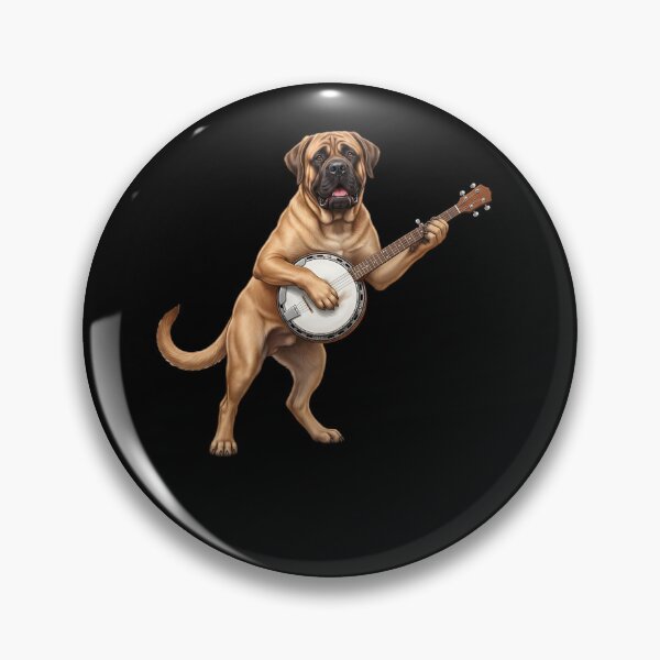 Item preview, Mastiff Playing Banjo Player Banjoist Dog Lover designed and sold by DoodleTortle.