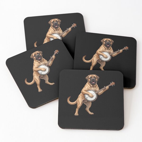 Item preview, Mastiff Playing Banjo Player Banjoist Dog Lover designed and sold by DoodleTortle.