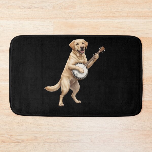 Item preview, Labrador Retriever Playing Banjo Player Banjoist Dog Lover designed and sold by DoodleTortle.