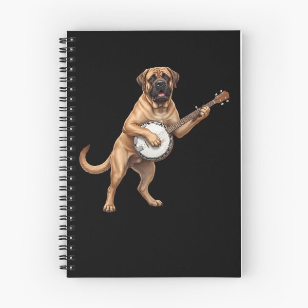 Item preview, Mastiff Playing Banjo Player Banjoist Dog Lover designed and sold by DoodleTortle.
