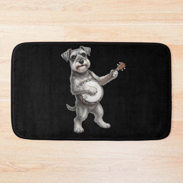 Item preview, Miniature Schnauzer Playing Banjo Player Banjoist Dog Lover designed and sold by DoodleTortle.
