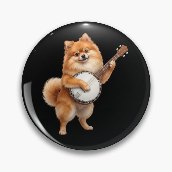 Item preview, Pomeranian Playing Banjo Player Banjoist Dog Lover designed and sold by DoodleTortle.