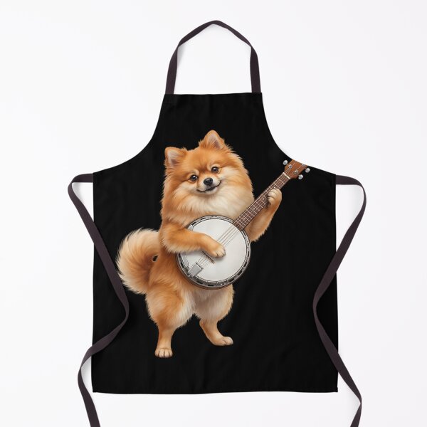 Item preview, Pomeranian Playing Banjo Player Banjoist Dog Lover designed and sold by DoodleTortle.