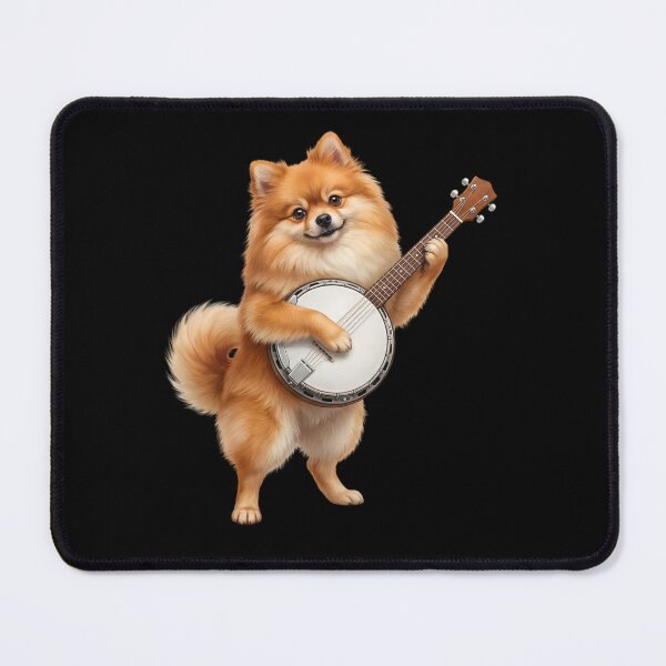 Item preview, Pomeranian Playing Banjo Player Banjoist Dog Lover designed and sold by DoodleTortle.
