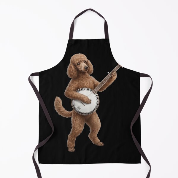 Item preview, Poodle Playing Banjo Player Banjoist Dog Lover designed and sold by DoodleTortle.