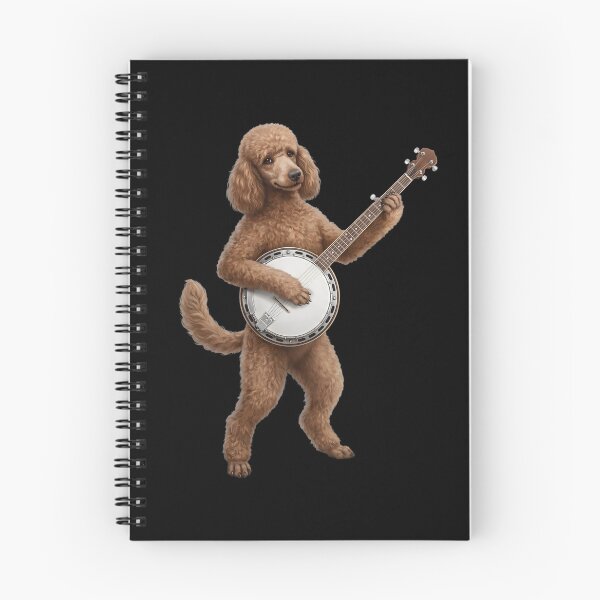 Item preview, Poodle Playing Banjo Player Banjoist Dog Lover designed and sold by DoodleTortle.