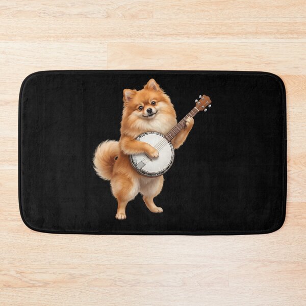 Item preview, Pomeranian Playing Banjo Player Banjoist Dog Lover designed and sold by DoodleTortle.