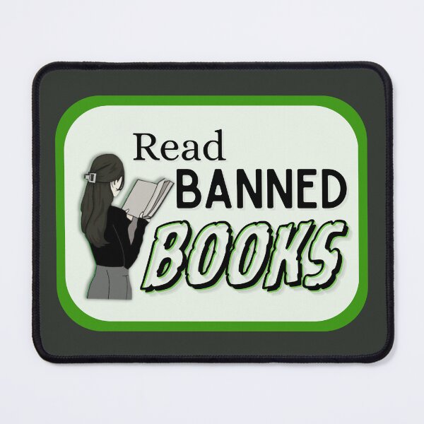 Item preview, Read Banned Books green aesthetic  designed and sold by LibrarianLauren.