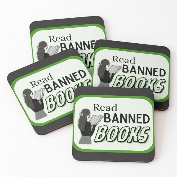 Item preview, Read Banned Books green aesthetic  designed and sold by LibrarianLauren.