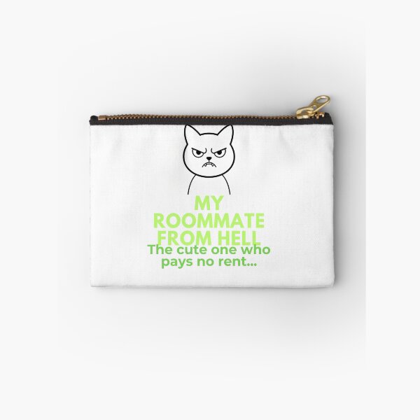 Item preview, My Roommate From Hell - Funny Angry Cat T-Shirt designed and sold by Onaleoti.