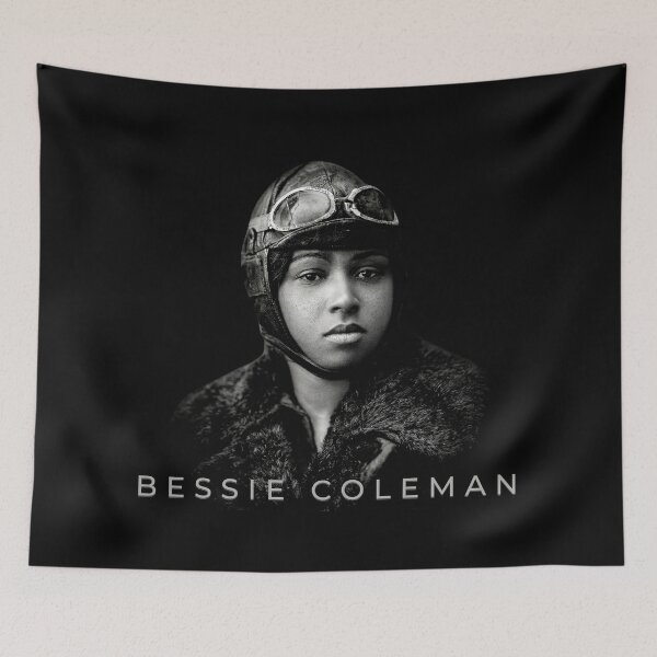 Item preview, Bessie Coleman: The Pioneer of the Skies – Fine Art Portrait designed and sold by UrbanApparel.