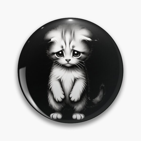 Item preview, sad kitten meme standing cat designed and sold by YBsahadow.