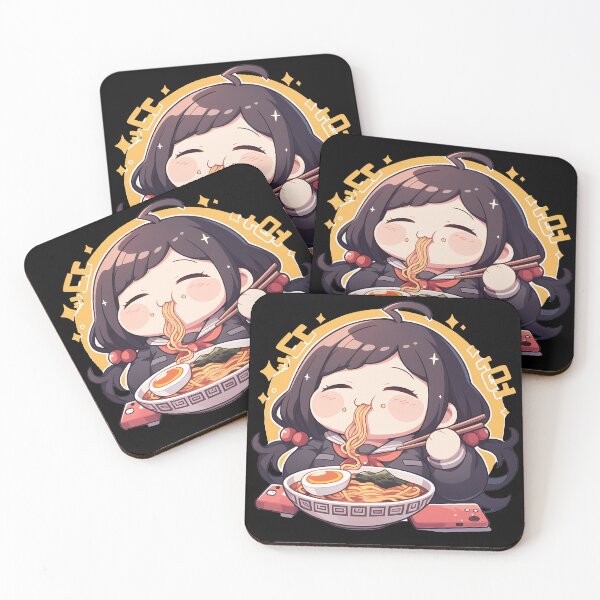 Item preview, Toko Fukawa Danganronpa Chibi Ramen Kawaii Cozy Snack designed and sold by mildaclairmo.