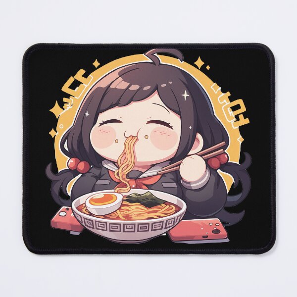 Item preview, Toko Fukawa Danganronpa Chibi Ramen Kawaii Cozy Snack designed and sold by mildaclairmo.