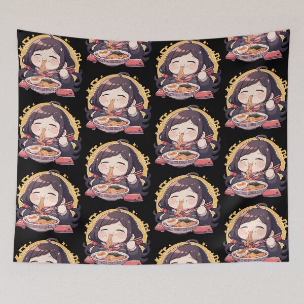 Item preview, Toko Fukawa Danganronpa Chibi Ramen Kawaii Cozy Snack designed and sold by mildaclairmo.