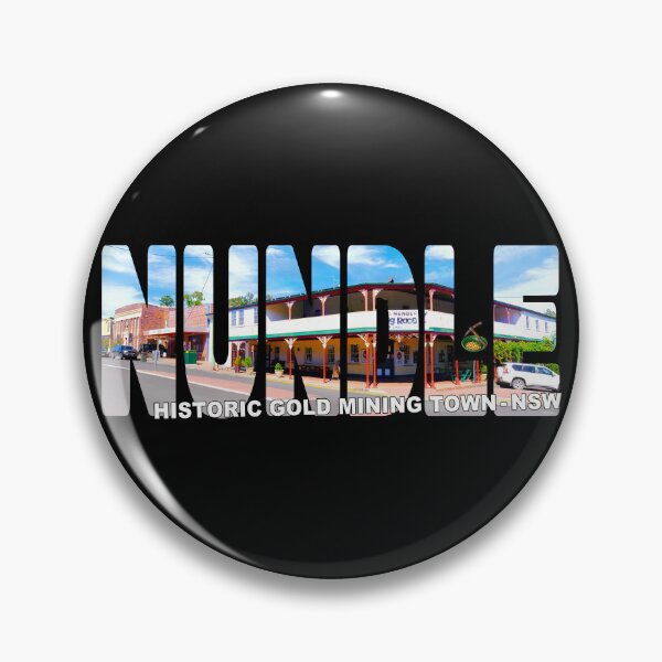 Item preview, NUNDLE Historic Gold Mining Town NSW - Hotel Pub with Pan & Pick designed and sold by Adam Gormley.