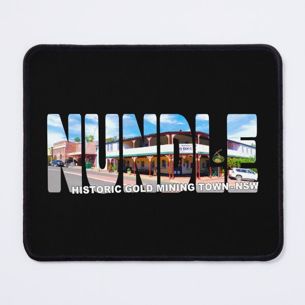 Item preview, NUNDLE Historic Gold Mining Town NSW - Hotel Pub with Pan & Pick designed and sold by Adam Gormley.