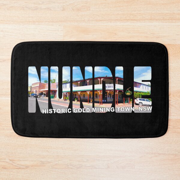 Item preview, NUNDLE Historic Gold Mining Town NSW - Hotel Pub with Pan & Pick designed and sold by Adam Gormley.