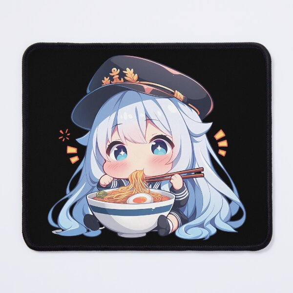 Item preview, Enterprise Azur Lane Kawaii Ramen Chibi Noodles Bite designed and sold by mildaclairmo.