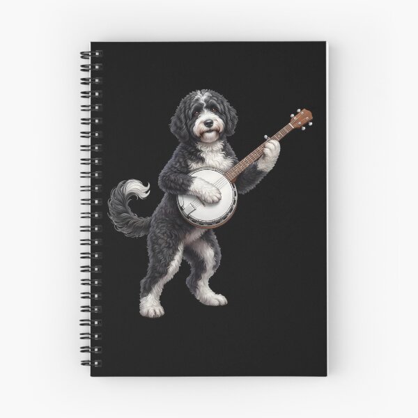 Item preview, Portuguese Water Dog Playing Banjo Player Banjoist Dog Lover designed and sold by DoodleTortle.