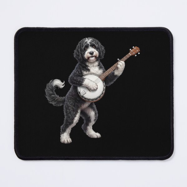 Item preview, Portuguese Water Dog Playing Banjo Player Banjoist Dog Lover designed and sold by DoodleTortle.