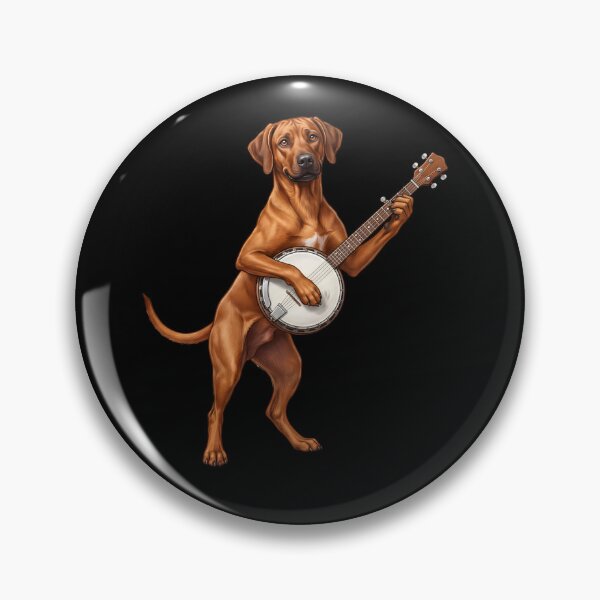 Item preview, Rhodesian Ridgeback Playing Banjo Player Banjoist Dog Lover designed and sold by DoodleTortle.