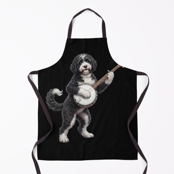 Item preview, Portuguese Water Dog Playing Banjo Player Banjoist Dog Lover designed and sold by DoodleTortle.