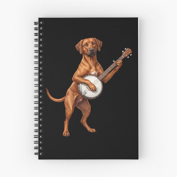 Item preview, Rhodesian Ridgeback Playing Banjo Player Banjoist Dog Lover designed and sold by DoodleTortle.