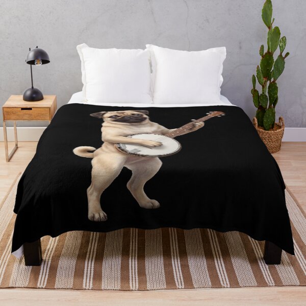 Item preview, Pug Playing Banjo Player Banjoist Dog Lover designed and sold by DoodleTortle.