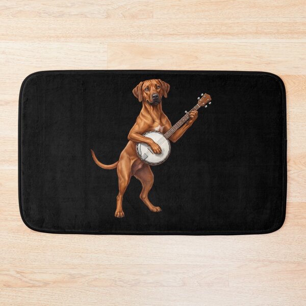 Item preview, Rhodesian Ridgeback Playing Banjo Player Banjoist Dog Lover designed and sold by DoodleTortle.