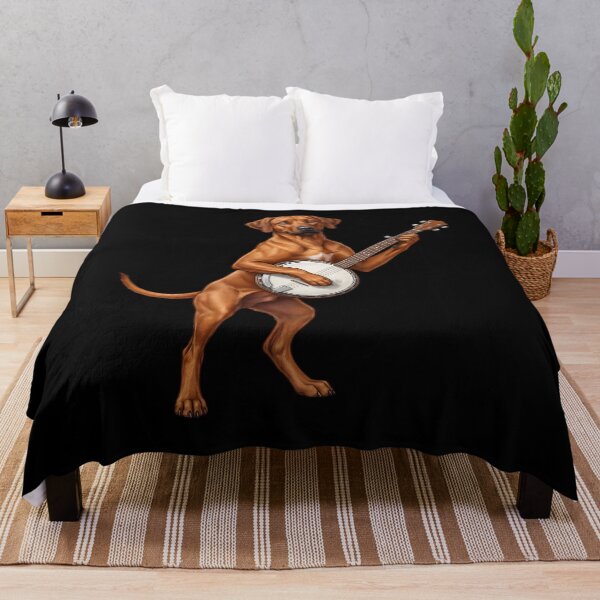 Item preview, Rhodesian Ridgeback Playing Banjo Player Banjoist Dog Lover designed and sold by DoodleTortle.