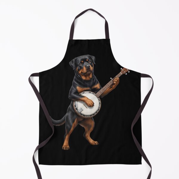 Item preview, Rottweiler Playing Banjo Player Banjoist Dog Lover designed and sold by DoodleTortle.