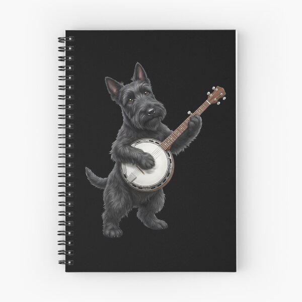 Item preview, Scottish Terrier Playing Banjo Player Banjoist Dog Lover designed and sold by DoodleTortle.