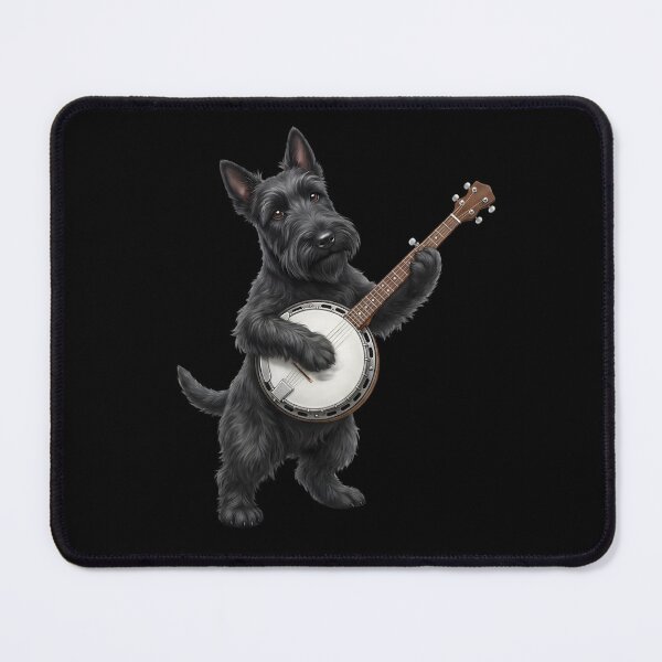 Item preview, Scottish Terrier Playing Banjo Player Banjoist Dog Lover designed and sold by DoodleTortle.