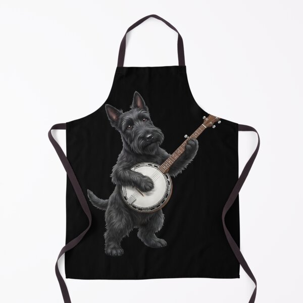 Item preview, Scottish Terrier Playing Banjo Player Banjoist Dog Lover designed and sold by DoodleTortle.