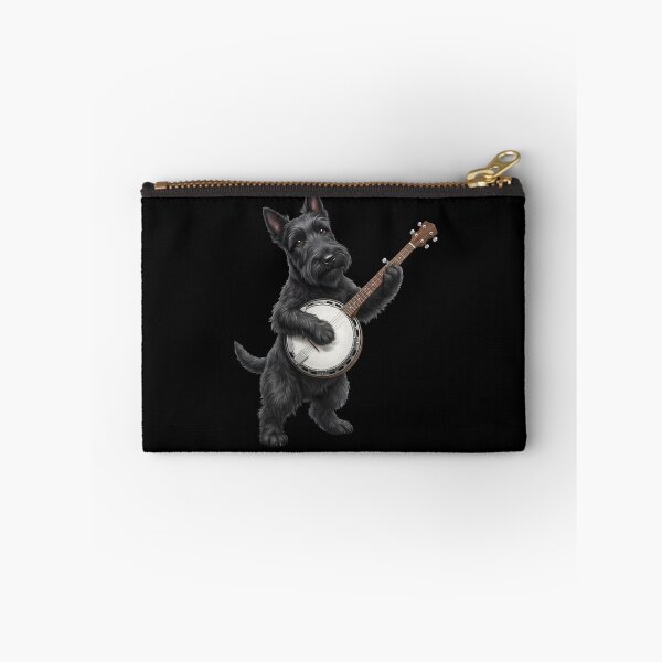 Item preview, Scottish Terrier Playing Banjo Player Banjoist Dog Lover designed and sold by DoodleTortle.