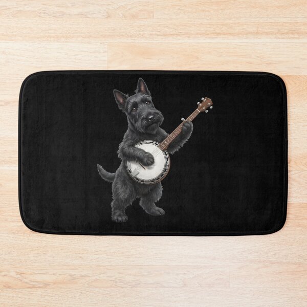 Item preview, Scottish Terrier Playing Banjo Player Banjoist Dog Lover designed and sold by DoodleTortle.