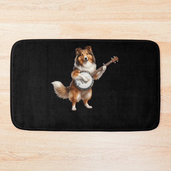 Item preview, Shetland Sheepdog Playing Banjo Player Banjoist Dog Lover designed and sold by DoodleTortle.