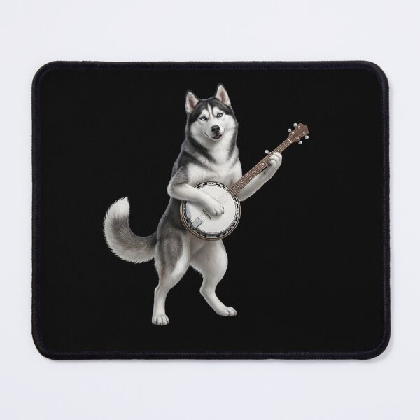 Item preview, Siberian Husky Playing Banjo Player Banjoist Dog Lover designed and sold by DoodleTortle.