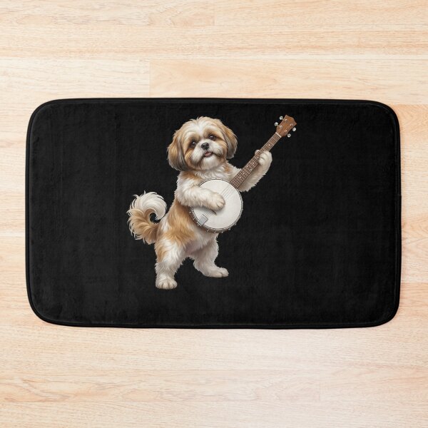Item preview, Shih Tzu Playing Banjo Player Banjoist Dog Lover designed and sold by DoodleTortle.