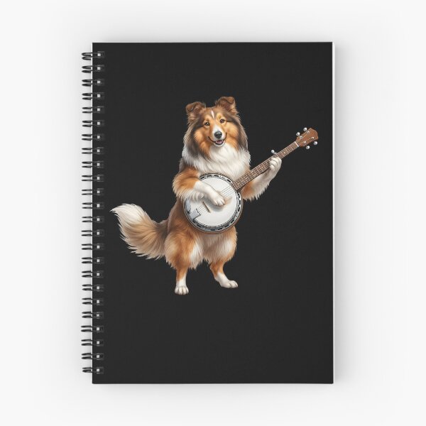Item preview, Shetland Sheepdog Playing Banjo Player Banjoist Dog Lover designed and sold by DoodleTortle.